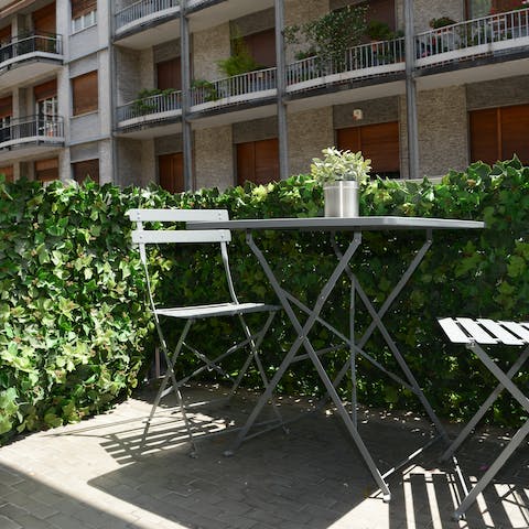 End the evening with a tipple or two on the private balcony