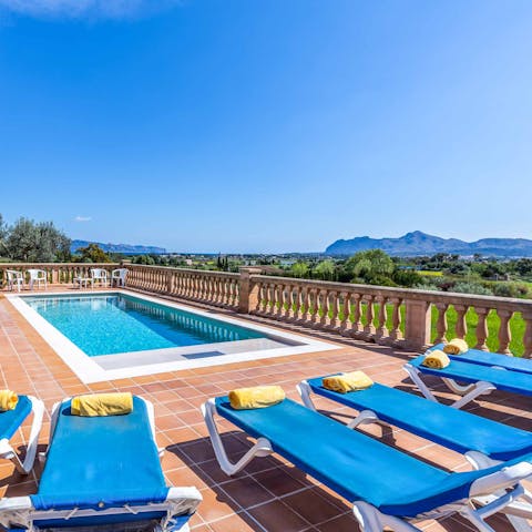 Soak up the Spanish sun surrounded by breathtaking vistas or take a dip in the glistening pool 