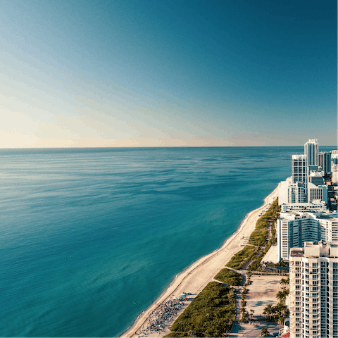 Spend the day at Biscayne Beach, only minutes away by car