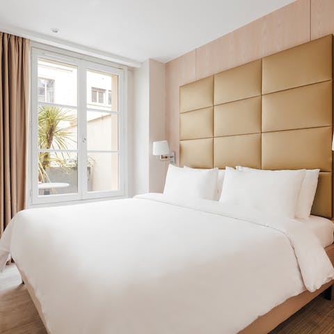 Wake up in the comfortable bedroom feeling rested and ready for another day of Paris sightseeing