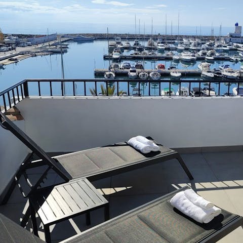 Lie back, relax and soak up the sunshine on the terrace