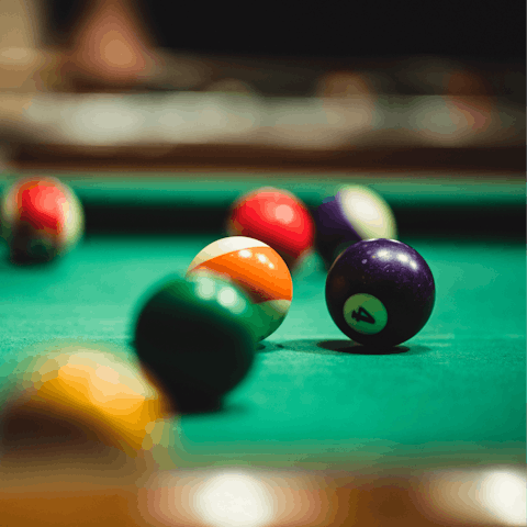 Enjoy a game of pool in your games room