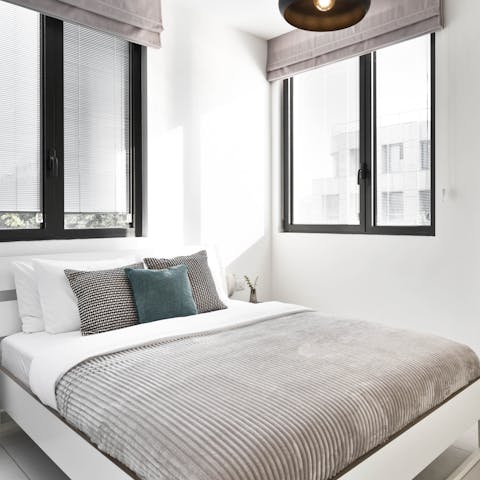 Wake up feeling well-rested thanks to the comfy bedrooms 