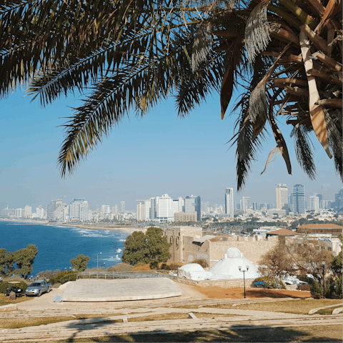 Stay in the heart of Tel Aviv, close to the beautiful beaches of the Yafo district