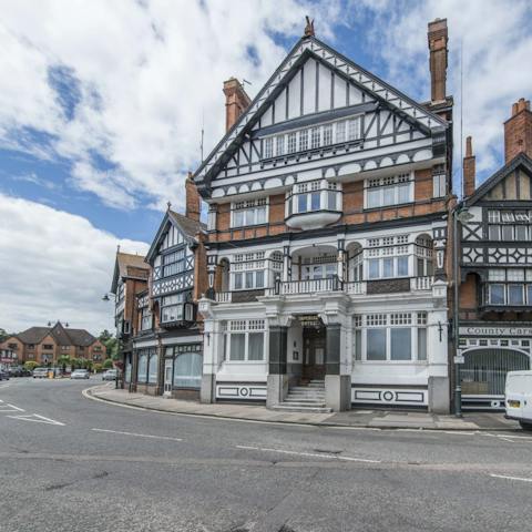Admire the Tudor splendour of Henley-on-Thames, a ten-minute walk away