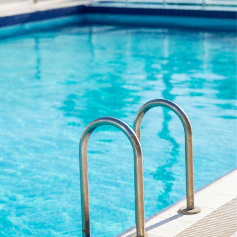 Unwind with a gentle swim in the communal pool