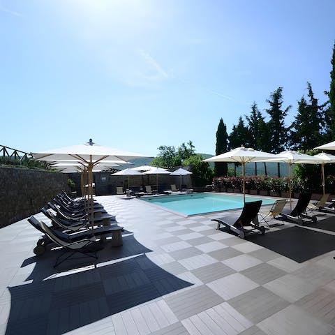 Laze away the afternoon around the sun-kissed shared pool