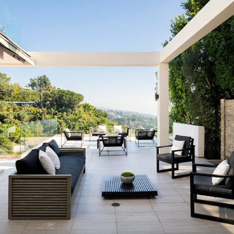 Admire city and canyon views from 3000sqft of outside space