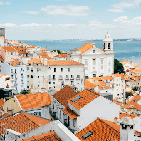 Stay in charming Graça, nestled on the highest of Lisbon's hills