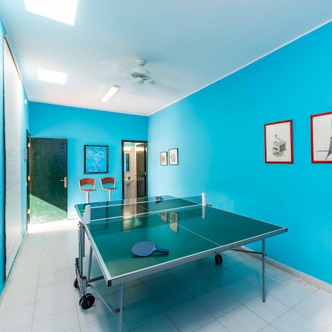 Get competitive with a ping-pong tournament