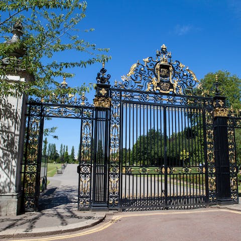 Stay over the street from beautiful Regent's Park