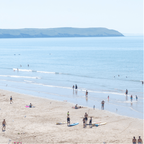 Make the ten-minute walk to Denes Beach for a day on the sand