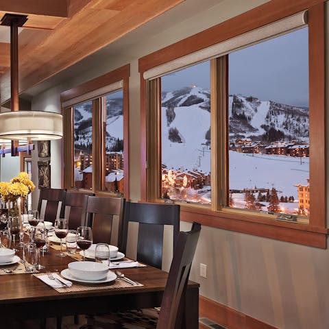 Stunning dining views 