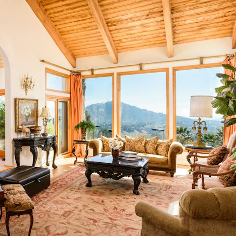 Soak in the spectacular views from the living area