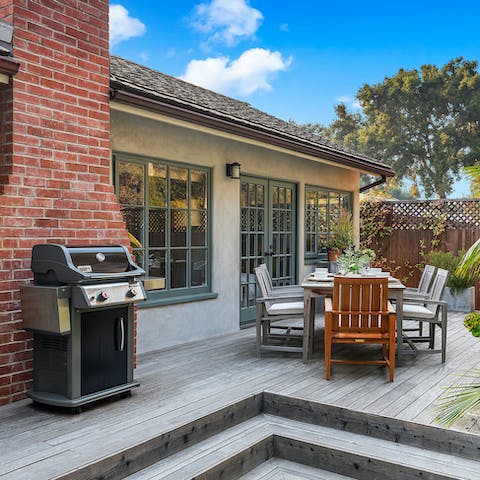 Fire up the barbecue and dine alfresco