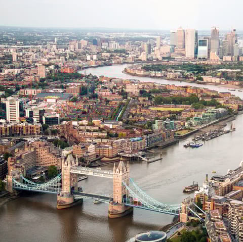 Head out and explore Tower Bridge, just 650m away