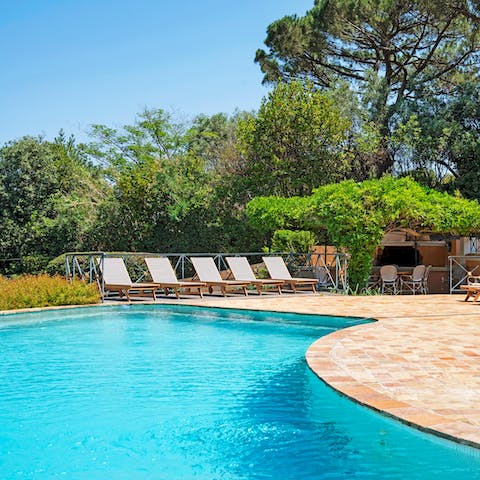 Beat the Saint Tropez heat in your private pool