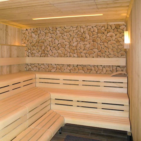 Unwind in the sauna