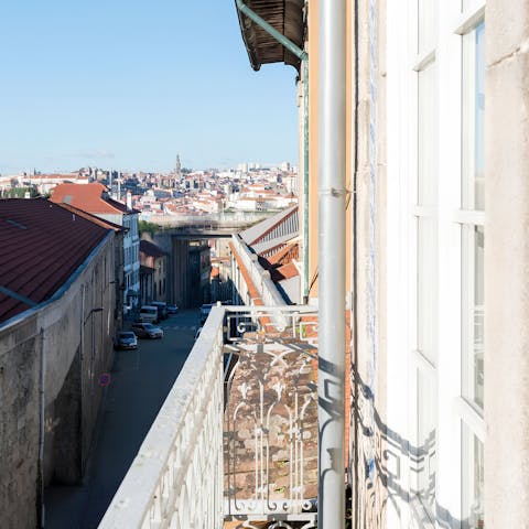 Throw open the doors to the Juliet balcony and admire the views