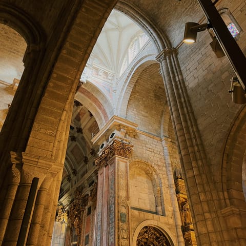 Admire Porto Cathedral, around a fifteen-minute walk from this home