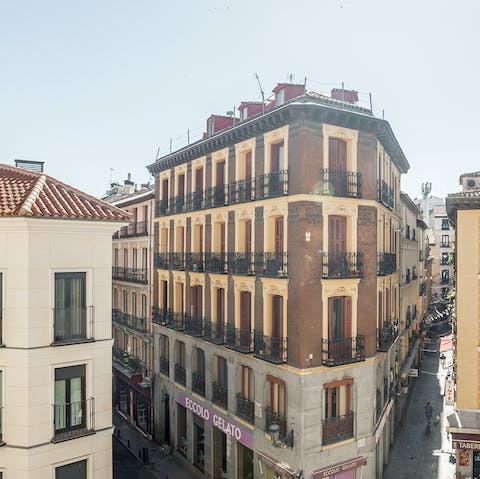 Dive into Madrid's historic streets, starting right outside your door