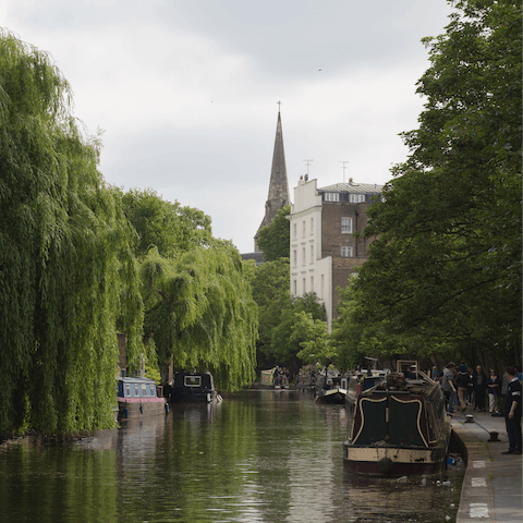 Discover the secret beauty that is Regent's Canal – a five-minute walk away