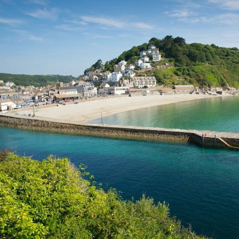 Explore the cobbled streets and pretty harbour of Looe