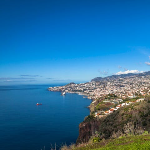 Stay in Funchal, just a short walk from the beach and a short drive from the centre
