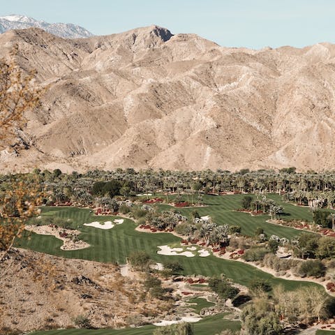 Check out the world-class golf courses that surround Palm Springs