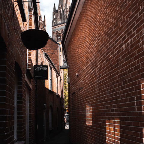 Traverse the winding streets of Truro & enjoy a coffee in one of the many cafes