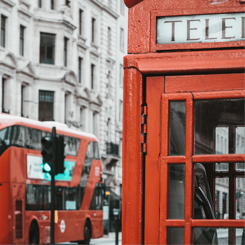 Explore London's Oxford Street shopping district, a twenty-minute bus ride away