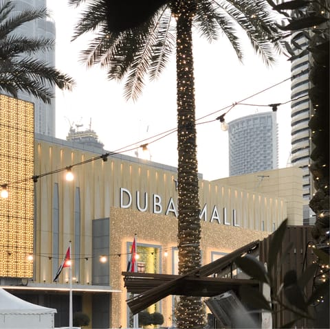 Stroll to Dubai Mall for a spot of retail therapy
