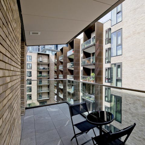 Chill out with a coffee on the balcony