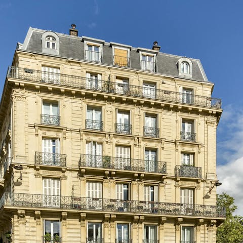 Stay in a classic Parisian building