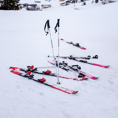 Take on the slopes of the Adelboden-Lenk ski resort, a shuttle ride away