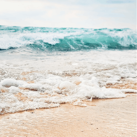 Head to the sandy shores of Quiberon coast, mere footsteps away