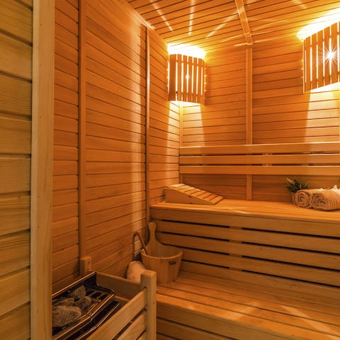 Get rid of toxins at the sauna