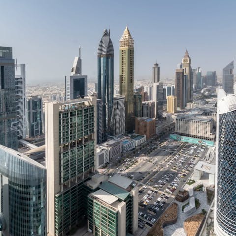 Walk from one end of the DIFC to the other in air conditioned space, without rumpling your suit