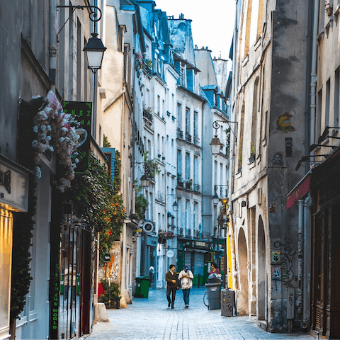 Stay in Le Marais neighbourhood, a quintessential slice of Paris