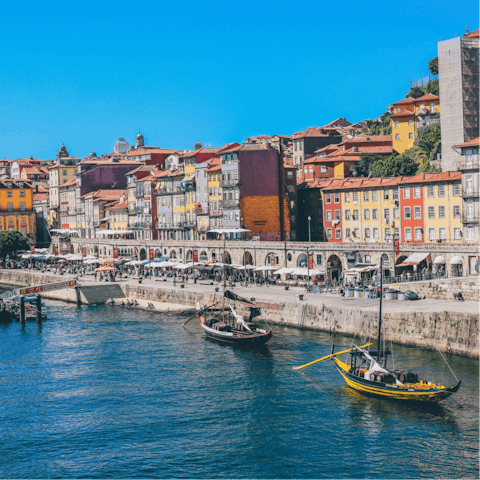 Take a boat trip on the Douro River, a leisurely stroll away