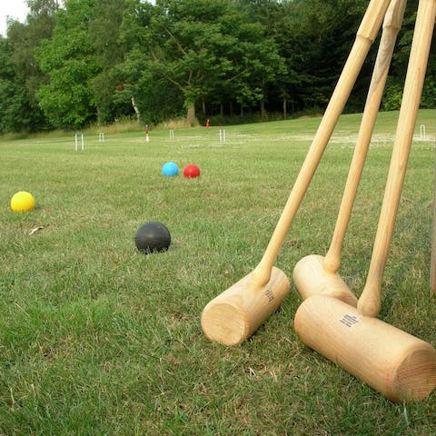 Try your hand at croquet