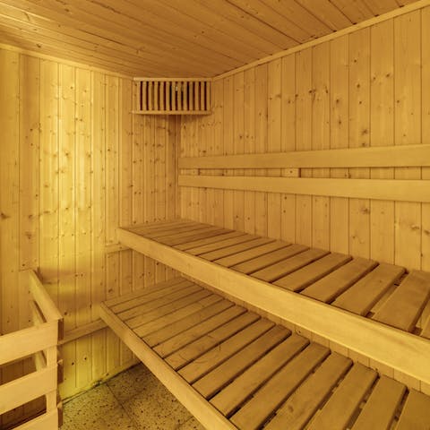 Shed your stress at the sauna
