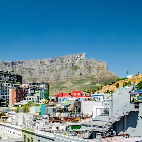 Delight in direct views of Table Mountain, thought to be one of the oldest in the world