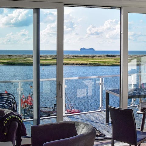 Take in the breathtaking views of the bay from the comfort of your own terrace 