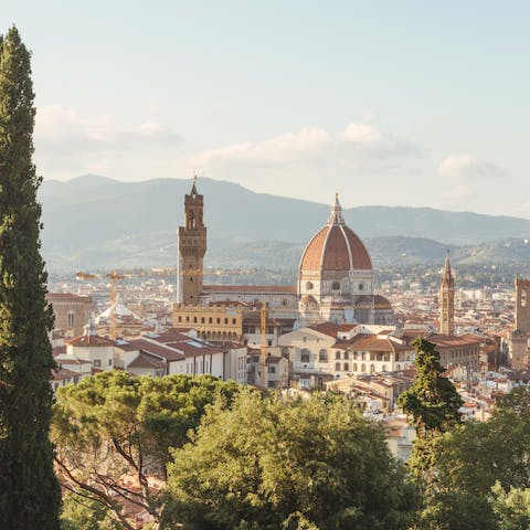 Take a day trip to Florence and discover the wealth of world-famous artworks