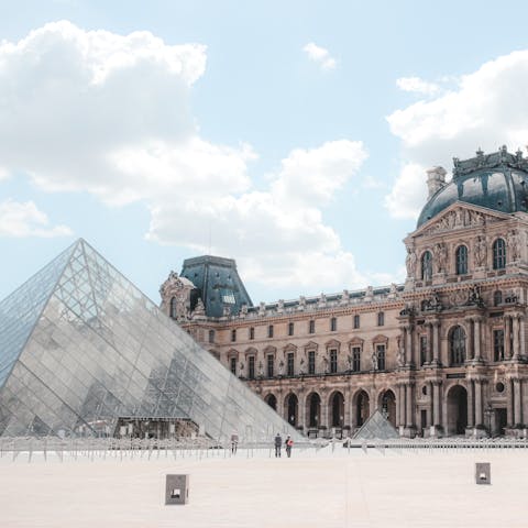 Have a stroll around the iconic Louvre Museum – it's within walking distance