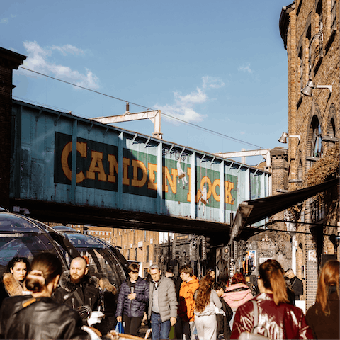 Stay in the heart of Camden, a short stroll from the market