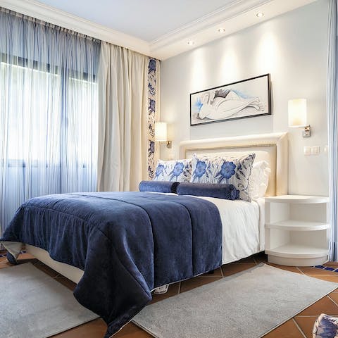 Fall into your beautifully styled and comfy bed at the end of busy days exploring the area