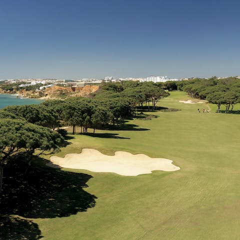 Tee off with your loved ones at the resort's nine-hole clifftop golf course