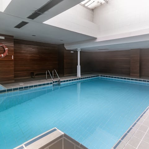 Wake up with a gentle swim in the communal pool